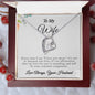 To My Wife - Constant Companion - Forever Love Necklace