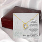 To My Wife - Key To My Heart - Forever Love Necklace