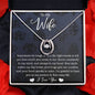 To My Wife - You Heart Speaks To Mine - Alluring Beauty Necklace