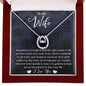 To My Wife - You Heart Speaks To Mine - Alluring Beauty Necklace