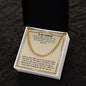 To My Husband - You're The One - Cuban Chain Necklace