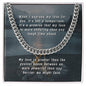 To My Husband- Love is a Promise- Cuban Chain Necklace