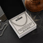 To My Husband - I Adore You - Cuban Chain Necklace