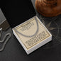 To My Husband - You're The One - Cuban Chain Necklace