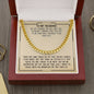 To My Husband - You're The One - Cuban Chain Necklace