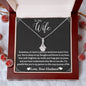 To My Wife - Forever In My Heart - Alluring Beauty Necklace