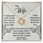 To My Wife - My Missing Piece - Love Knot Necklace