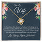 To My Wife - Fate - Love Knot Necklace