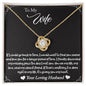 To My Wife - Turn Back Time - Love Knot Necklace