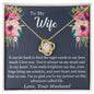 To My Wife - Our Hearts As One - Love Knot Necklace