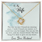To My Wife - Love You Longer - Love Knot Necklace