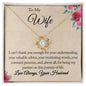 To My Wife - My Partner - Love Knot Necklace (T)
