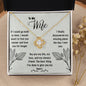 To My Wife - The Best Thing - Love Knot Necklace