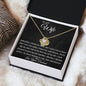 To My Wife - Grow Old - Love Knot Necklace