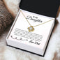 To My Daughter - I Blinked - Love Knot Necklace