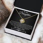 To My Daughter - The Reason For My Happiness - Love Knot Necklace