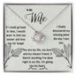To My Wife - My Missing Piece - Love Knot Necklace