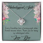 To My Best Friend - Unbiological Sister - Love Knot Necklace