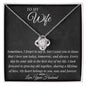 To My Wife - Grow Old - Love Knot Necklace