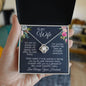To My Wife - Happily Ever After - Love Knot Necklace