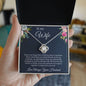 To My Wife - Moments Spent Together - Love Knot Necklace