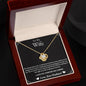 To My Wife- Turn Back Time- Love Knot Necklace