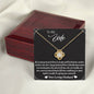 To My Wife - Turn Back Time - Love Knot Necklace