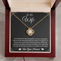To My Wife - Our Happiness - Love Knot Necklace
