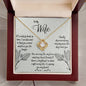 To My Wife - My Missing Piece - Love Knot Necklace