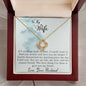 To My Wife - Turn Back Time - Love Knot Necklace