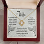 To My Wife - The Best Thing - Love Knot Necklace