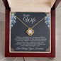 To My Wife - When I Married You - Love Knot Necklace