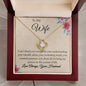 To My Wife - My Partner - Love Knot Necklace (T)