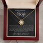 To My Wife - Cherished Moments - Love Knot Necklace