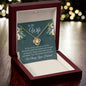 To My Wife - Shimmering Gold - Love Knot Necklace