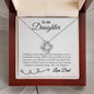 To My Daughter - I Blinked - Love Knot Necklace