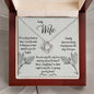 To My Wife - My Missing Piece - Love Knot Necklace