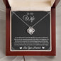 To My Wife - Our Happiness - Love Knot Necklace