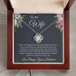 To My Wife - Moments Spent Together - Love Knot Necklace