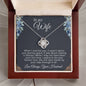 To My Wife - When I Married You - Love Knot Necklace