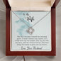 To My Wife - Love You Longer - Love Knot Necklace