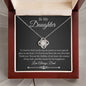 To My Daughter - The Reason For My Happiness - Love Knot Necklace