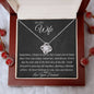 To My Wife - Grow Old - Love Knot Necklace