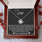 To My Wife - Turn Back Time - Love Knot Necklace