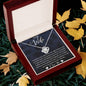 To My Wife - Your Heart Speaks To Mine - Love Knot Necklace