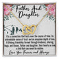 To My Daughter - Unbreakable Bond - Interlocking Hearts Necklace