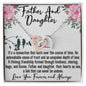 To My Daughter - Unbreakable Bond - Interlocking Hearts Necklace