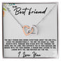 To My Best Friend - The Highs and The Lows - Interlocking Hearts Necklace