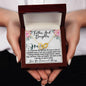To My Daughter - Unbreakable Bond - Interlocking Hearts Necklace