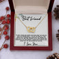 To My Best Friend - The Highs and The Lows - Interlocking Hearts Necklace